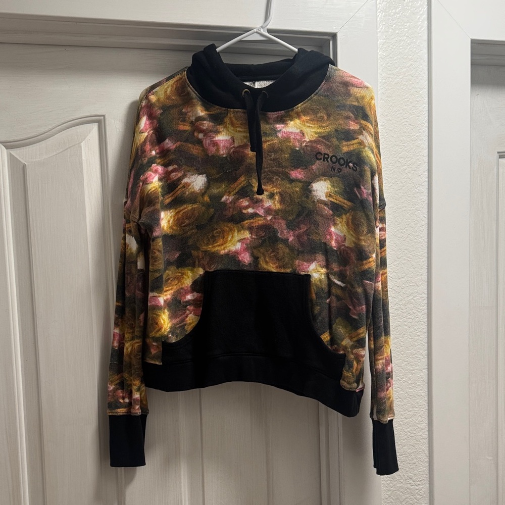 Crooks & Castles Black and Multicolor Hoodie